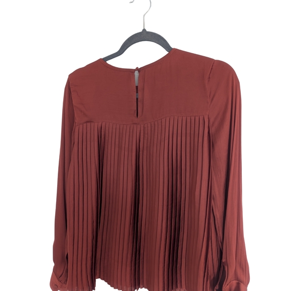 Banana Republic Terracotta Pleated Blouse - Picture 3 of 4